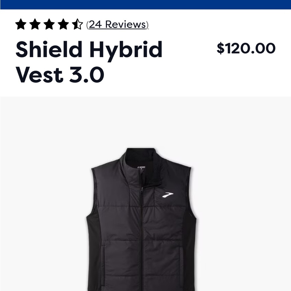 Brooks Black Shield Hybrid Vest 3.0
